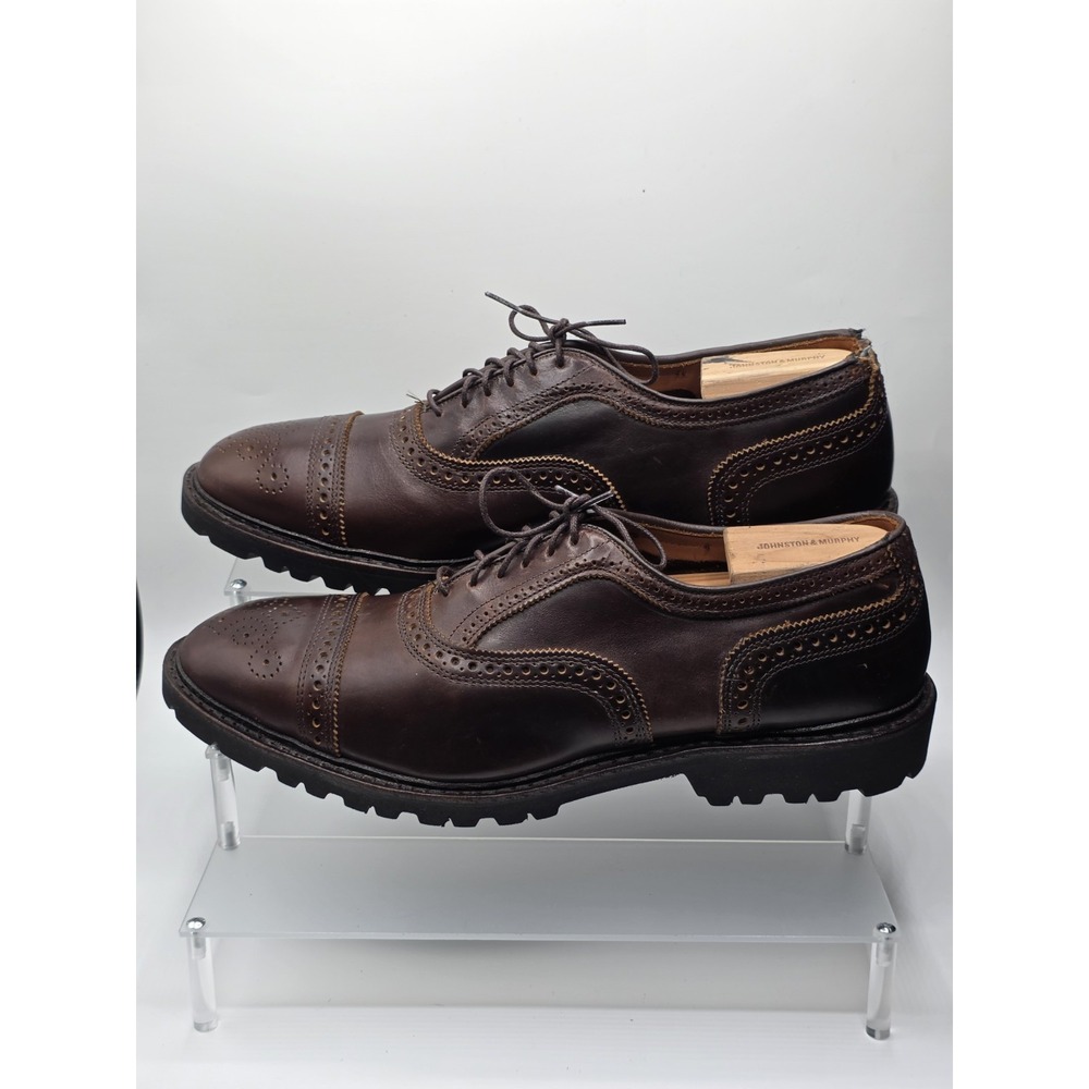 Allen Edmonds Strandmonk Leather Cap Toe Wingtip Shoes Oxford Men's‎ Size 11.5